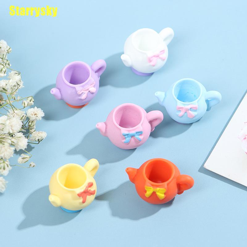 Set 5 Ấm Trà Mini 1: 12 Nhiều Màu Sắc Trang Trí Nhà Búp Bê