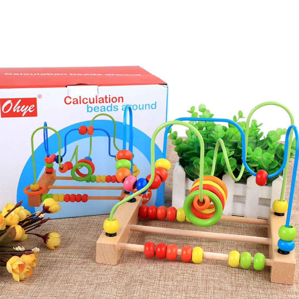 Đồ Chơi Luồn Hạt Mê Cung Bằng Gỗ Giáo Dục Cho Bé