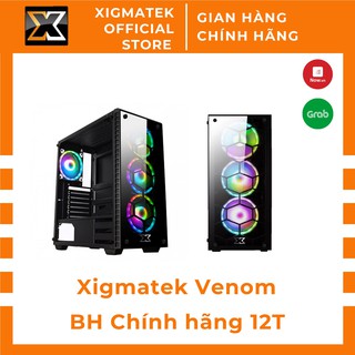 Xigmatek Venom Vỏ case máy tính - E-ATX, 2 mặt kính cường lực - Xigmatek Official Việt Nam