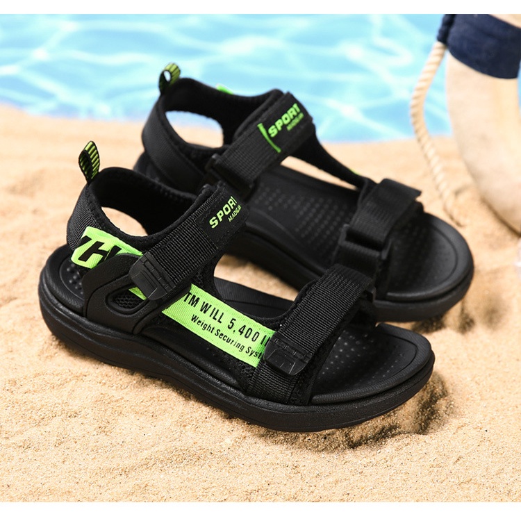 Sandal bé trai dép quai hậu cho bé mũi cao chống trơn chống vấp cho bé [SDT04]