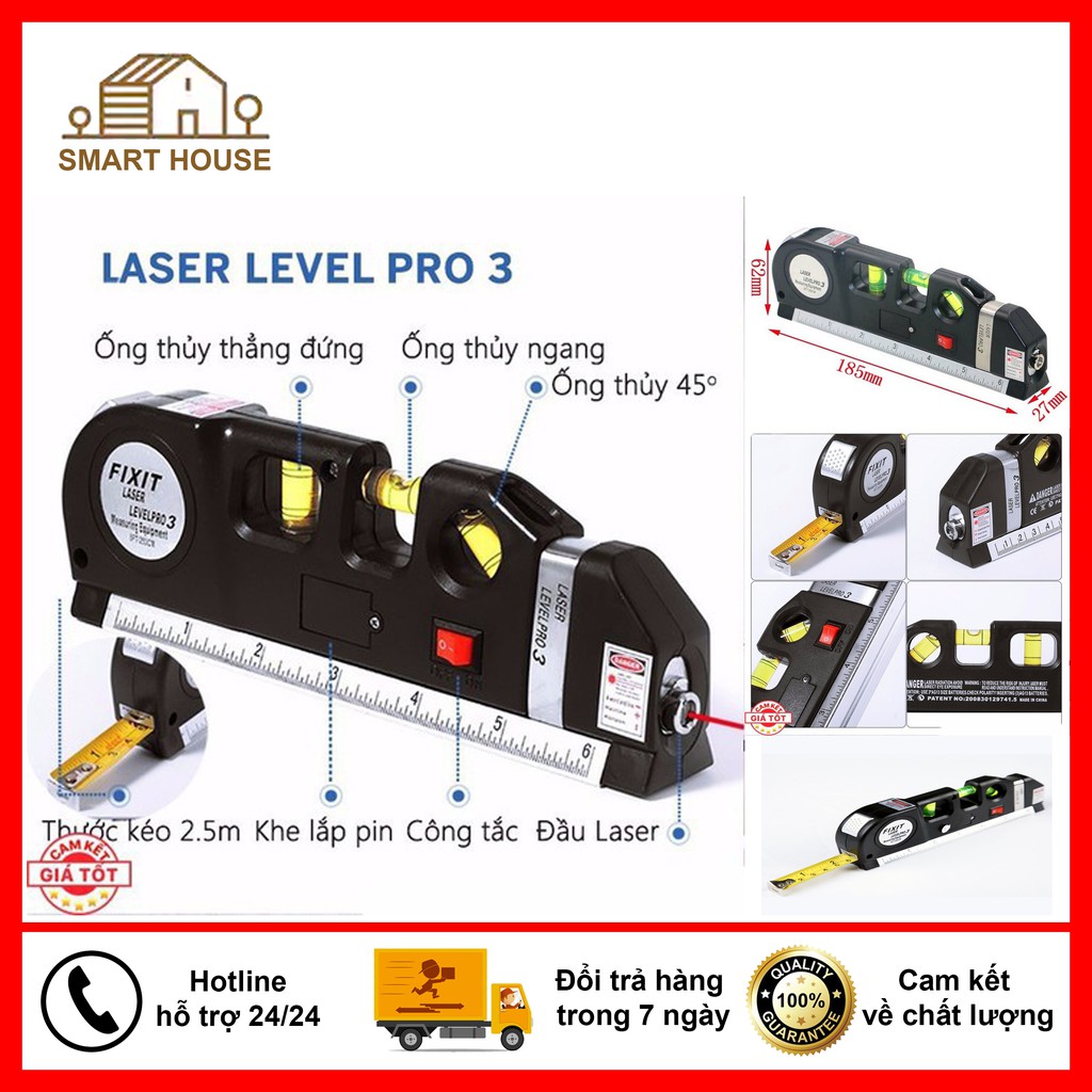 Thước đo Ni Vô Laser đa năng