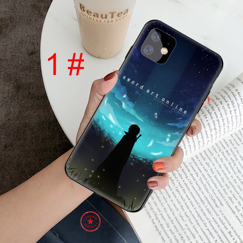 Ốp Lưng Mềm In Hình Sword Art Online Nghệ Thuật Cho Iphone X Xs Max Xr 8 7 6 5 5s Se 2020