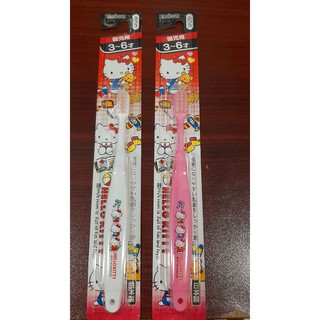 BÀN CHẢI ĐÁNH RĂNG HELLO KITTY NHẬT BẢN CHO BÉ 3_6 TUỔI