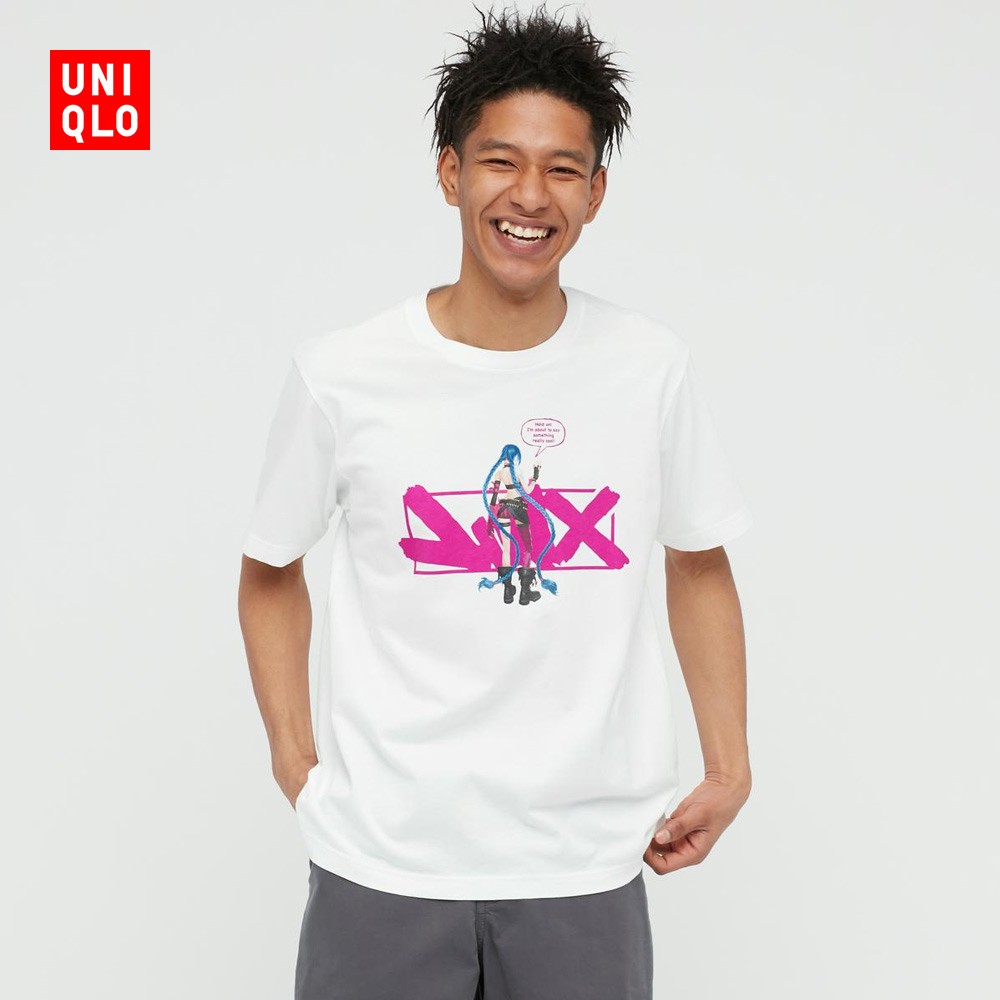 Uniqlo Áo Thun Ngắn Tay Phong Cách league of legends Cá Tính Cho Nam Nữ 440013