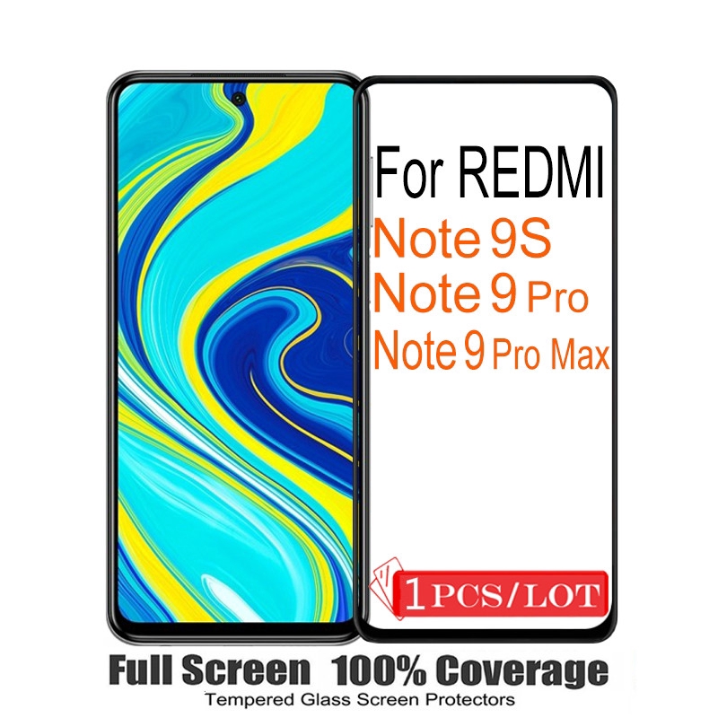 Kính Cường Lực Bảo Vệ Toàn Màn Hình Cho Xiaomi Redmi Note9S Note 9 Pro Max