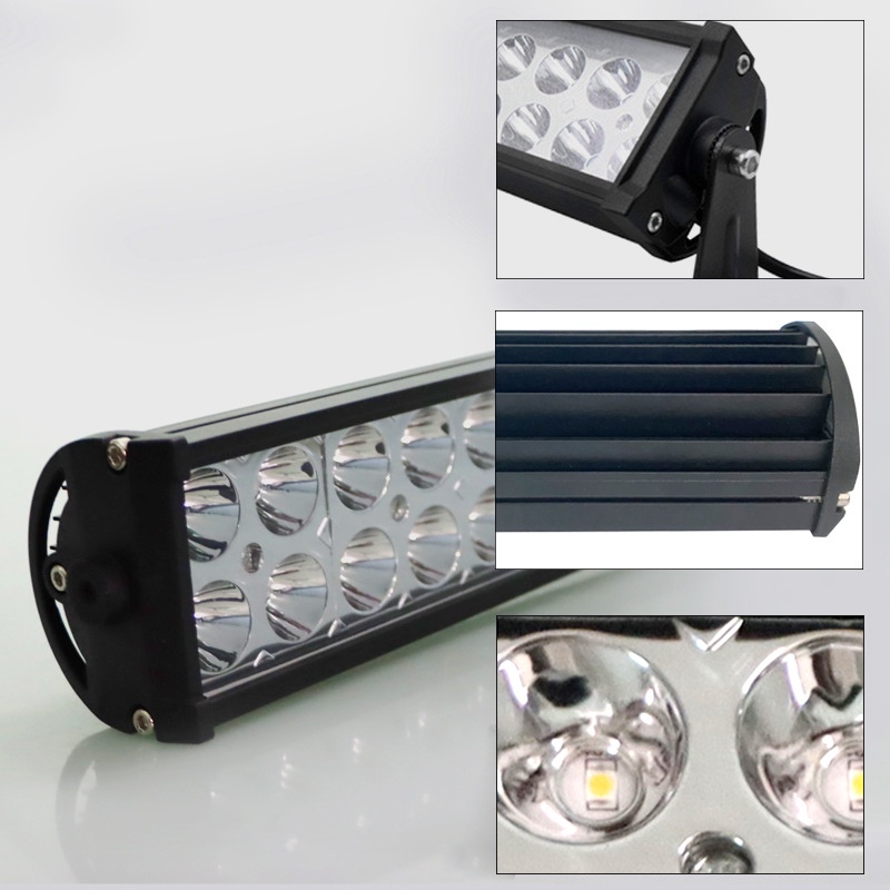 Phụ kiện đèn LED chạy ban ngày chung cho ô tô 12 / 24V dải dài dải kép chiếu sáng lái xe đèn sương mù