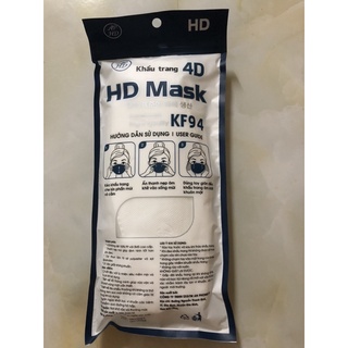 [QA]_KHẨU TRANG KF94 4D MASK CÓ LOGO (Thùng 300 cái)