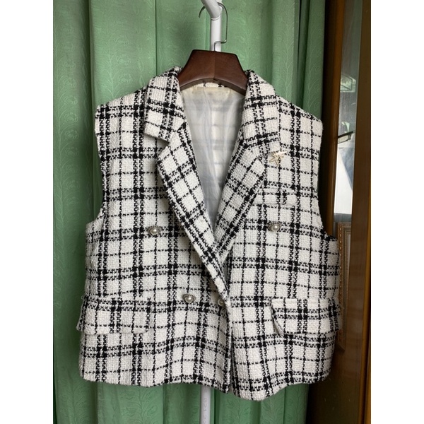 Gile dạ tweed 2hand vintage
