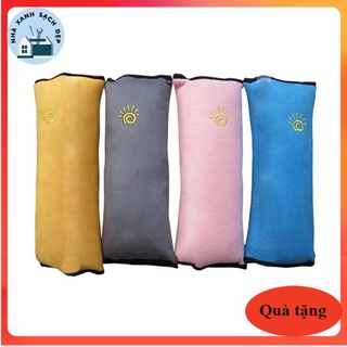 Xả gối ngủ cao cấp trên xe ô tô KẸP DÂY an toàn, chống lắc lư mỏi cổ khi đi xe