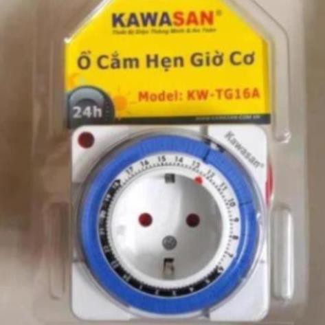 Ổ cắm hẹn giờ tự động kiểu cơ KAWASAN KW-TG16A