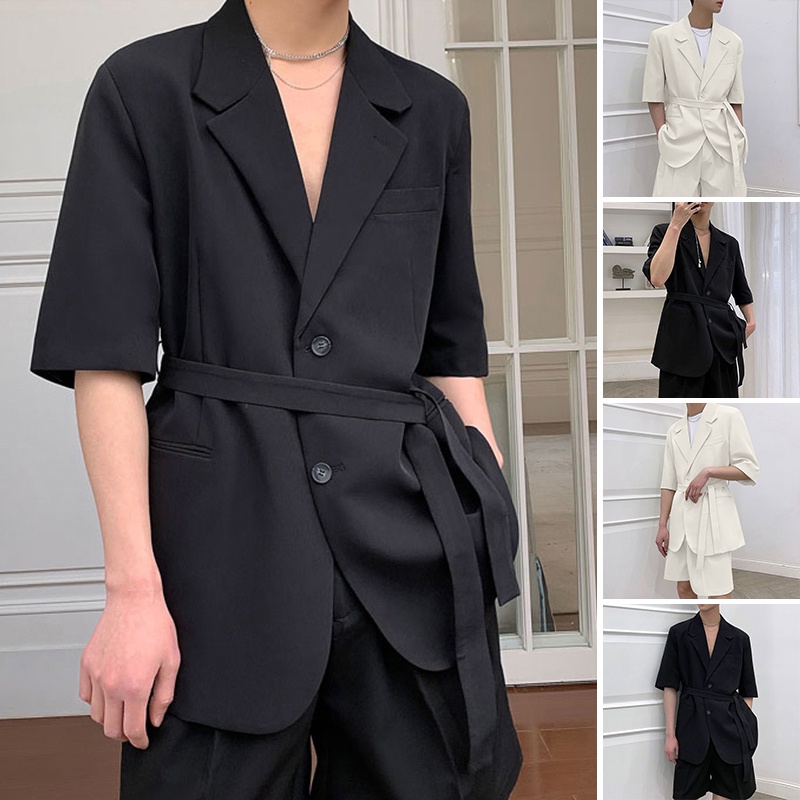 Set đồ vest ngắn tay màu sắc thời trang lịch lãm dành cho nam