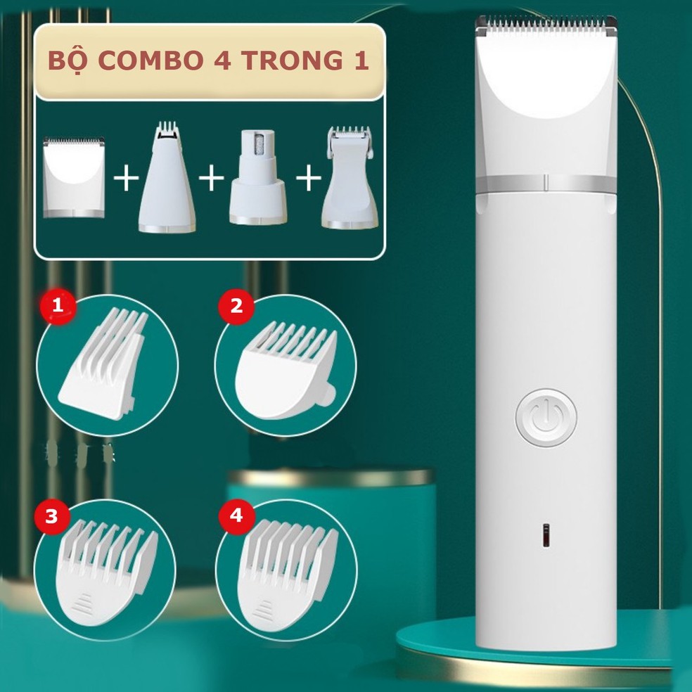 Tông đơ cắt tỉa cho thú cưng 4 trong 1 - cắt tỉa lông chó mèo
