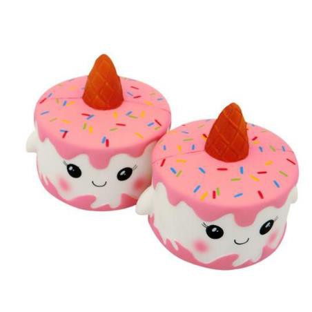 Đồ Chơi Xốp Squishy Giảm Stress Hình Bánh Kem Kỳ Lân Dễ Thương Cho Bé