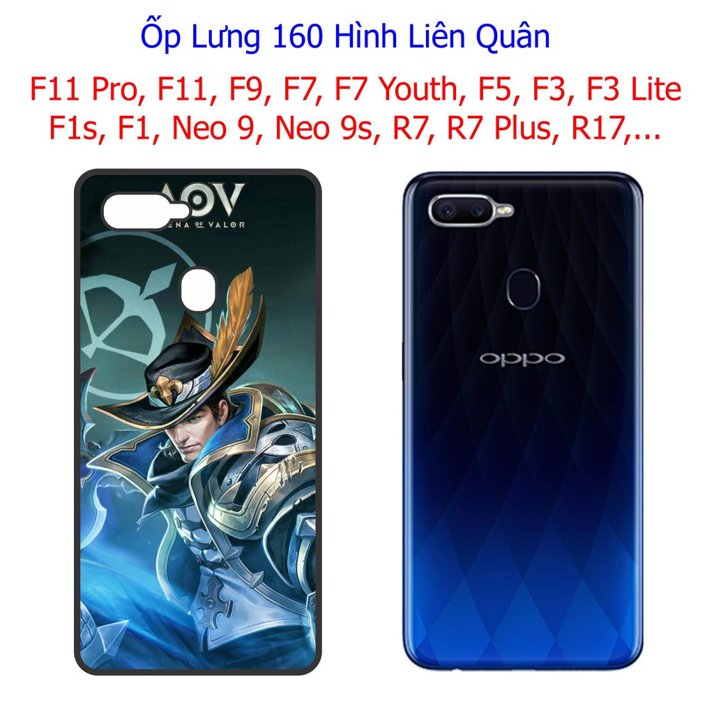 Ốp Lưng Liên Quân Oppo F11 Pro, F11, F9, F7, F7 Youth, F5, F3, F3 Lite, F1, F1s, Neo 9, 9s, R7, R7 Plus, R17 Pro