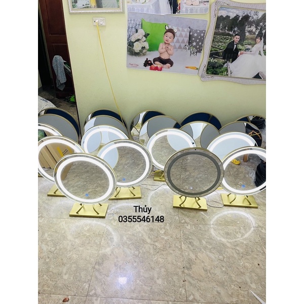 Gương led để bàn phấn  gương để bàn lắp ráp hoàn chỉnh