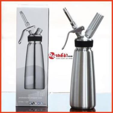 Bình xịt kem tươi Mosa inox 1L - Hàng Nhập Khẩu