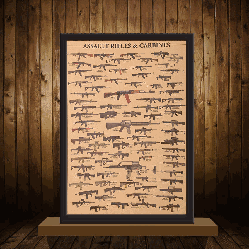 Poster Trang Trí Tường Phong Cách Quân Đội Jp06