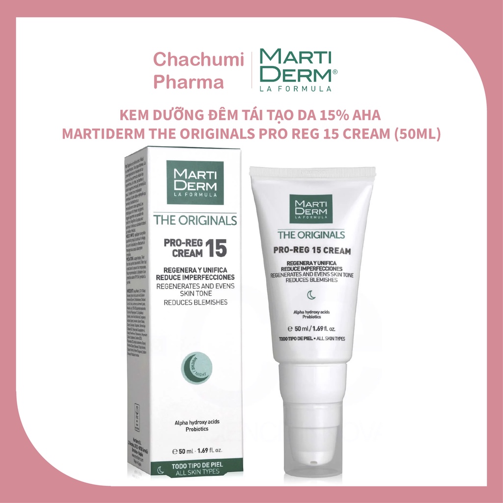 Kem dưỡng đêm tái tạo da 15% AHA - MartiDerm The Originals Pro Reg 15 Cream
