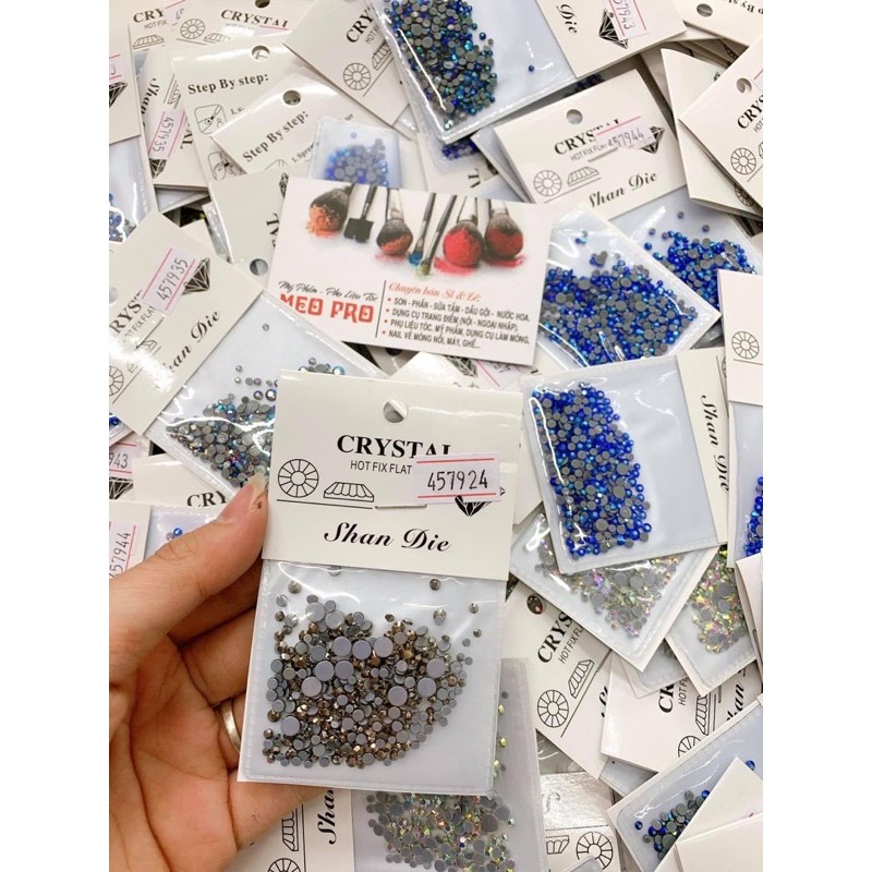 đá chân keo mx size trang trí móng tay chân ( 1 gói 800 viên) trang 2