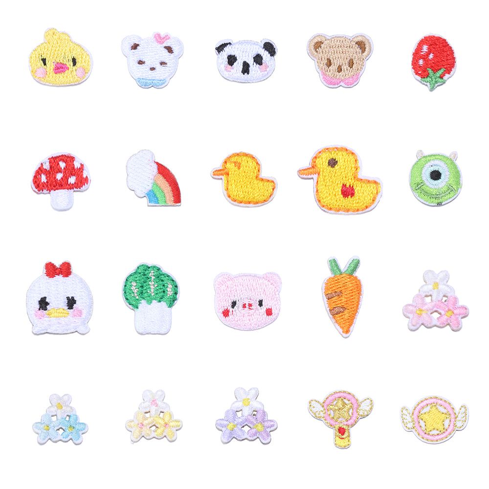 Miếng vá dán trang trí quần áo họa tiết hoạt hình xinh xắn có 21 kiểu