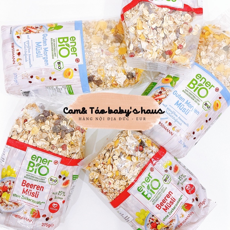 Ngũ cốc hoa quả sấy hữu cơ Enerbio - 375g