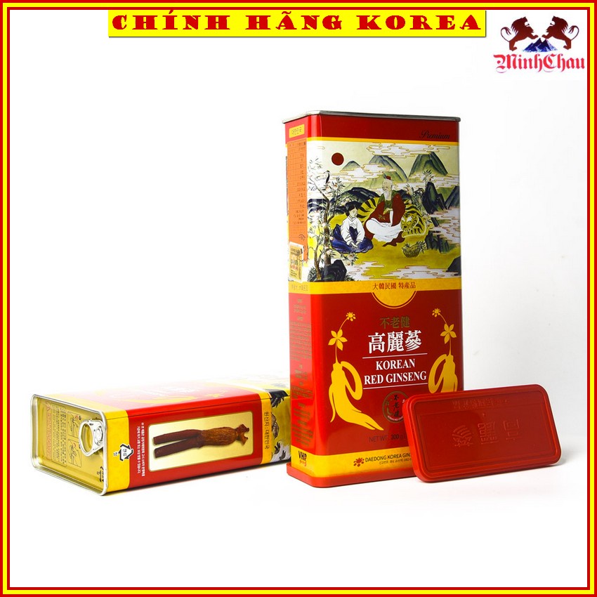Hồng Sâm Củ Khô Hộp Sắt, Sâm Khô Hộp Thiếc Daedong Hàn Quốc, minhchau