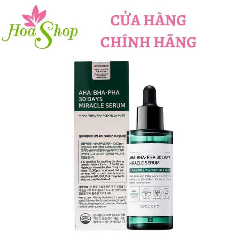 Tinh chất Giảm Mụn Some By Me AHA-BHA-PHA 30 Days Miracle Serum 50ml