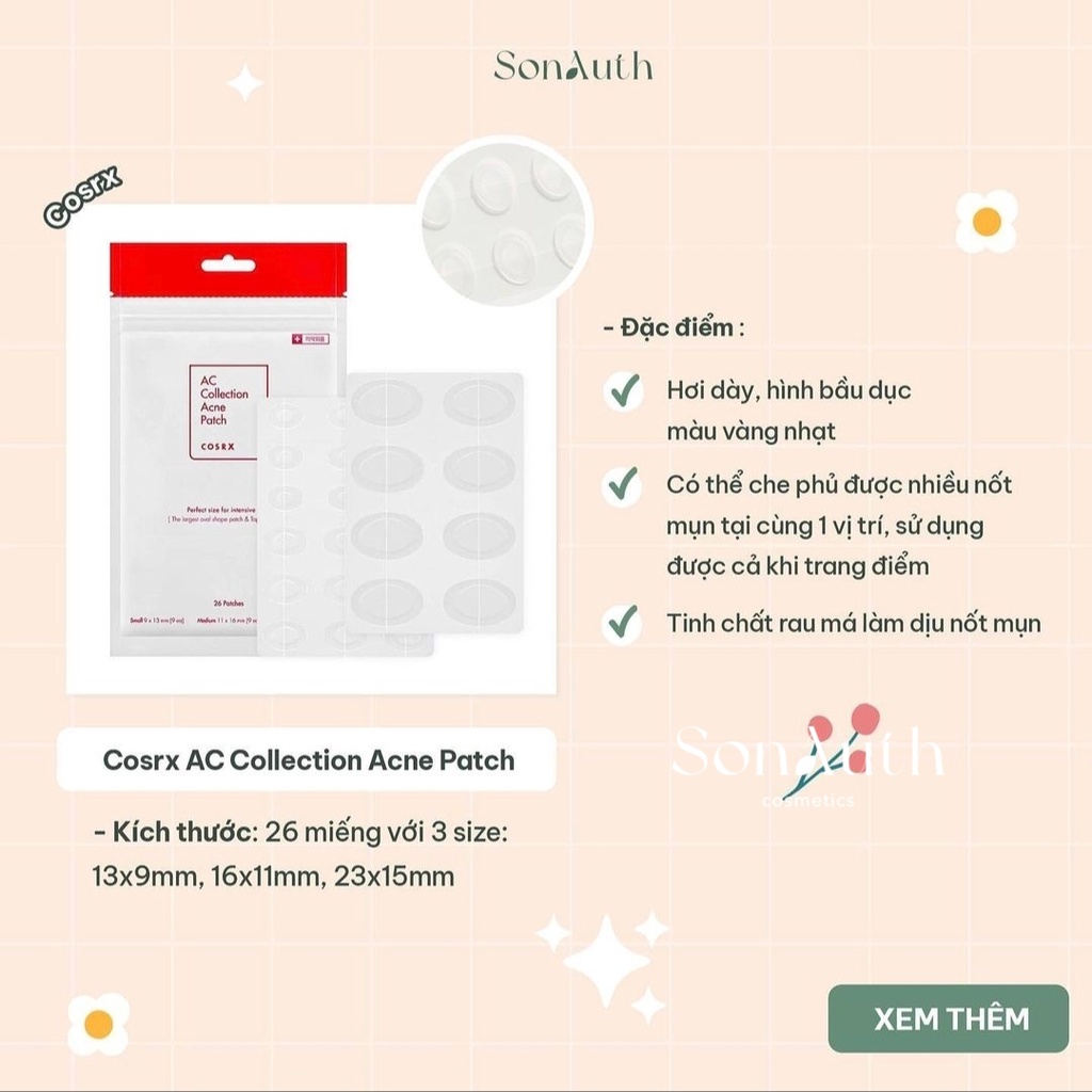 Miếng dán mụn Cosrx AC Collection Acne Patch