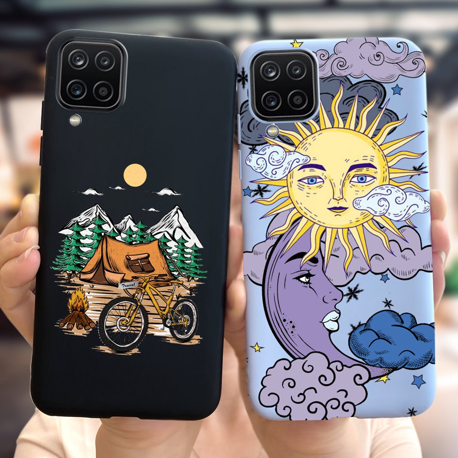 Ốp điện thoại mềm chống sốc hợp thời trang cho Samsung Galaxy A12 M12 A12 F12 SM-A125F