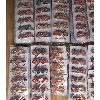 Kẹp tóc (Cặp đuôi) phía sau loại cao cấp đính đá pha lê