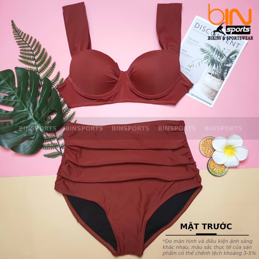 Bikini Nữ Hai Mảnh Cạp Cao Freesize Bin Sports BHV075