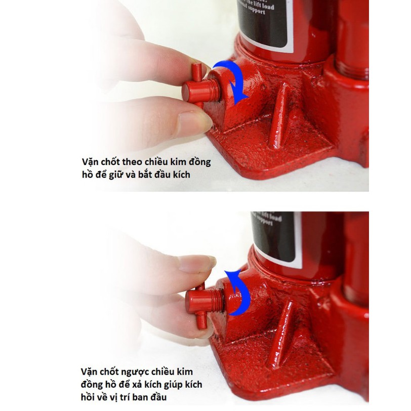 Kích thủy lực 5 tấn hydraulic jack, kích ô tô thích hợp để trong cốp xe