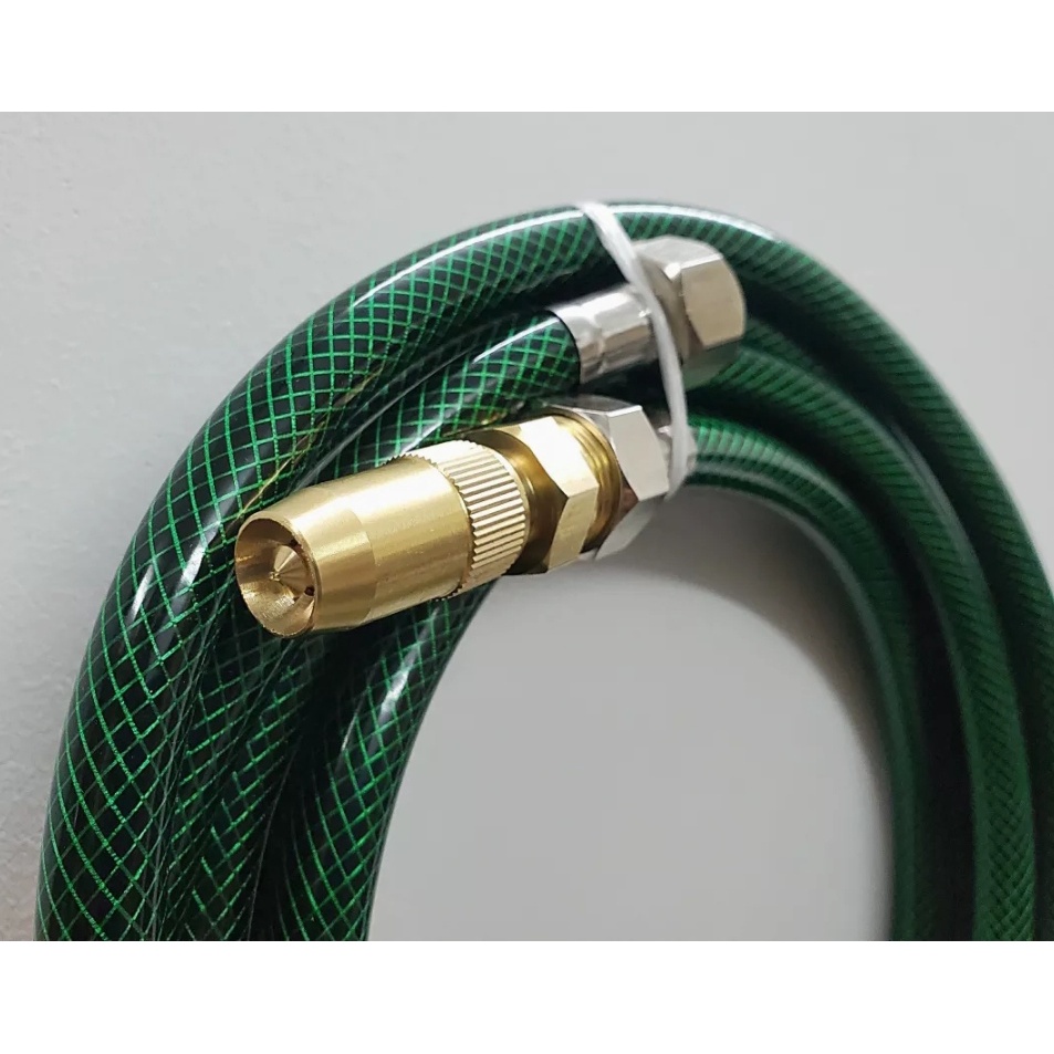 Bộ ống lưới xanh kèm vòi xịt nước rửa xe, tưới cây dài 5m / 10m  /15m / 20m / Bộ vòi xịt rửa tăng áp nhiều kích thước