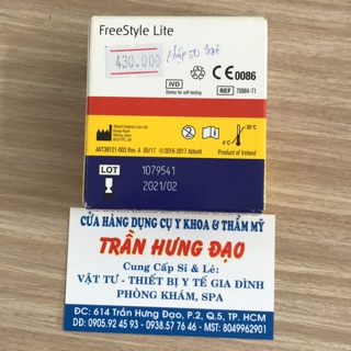 Que thử đường huyết FreeStyle Lite
