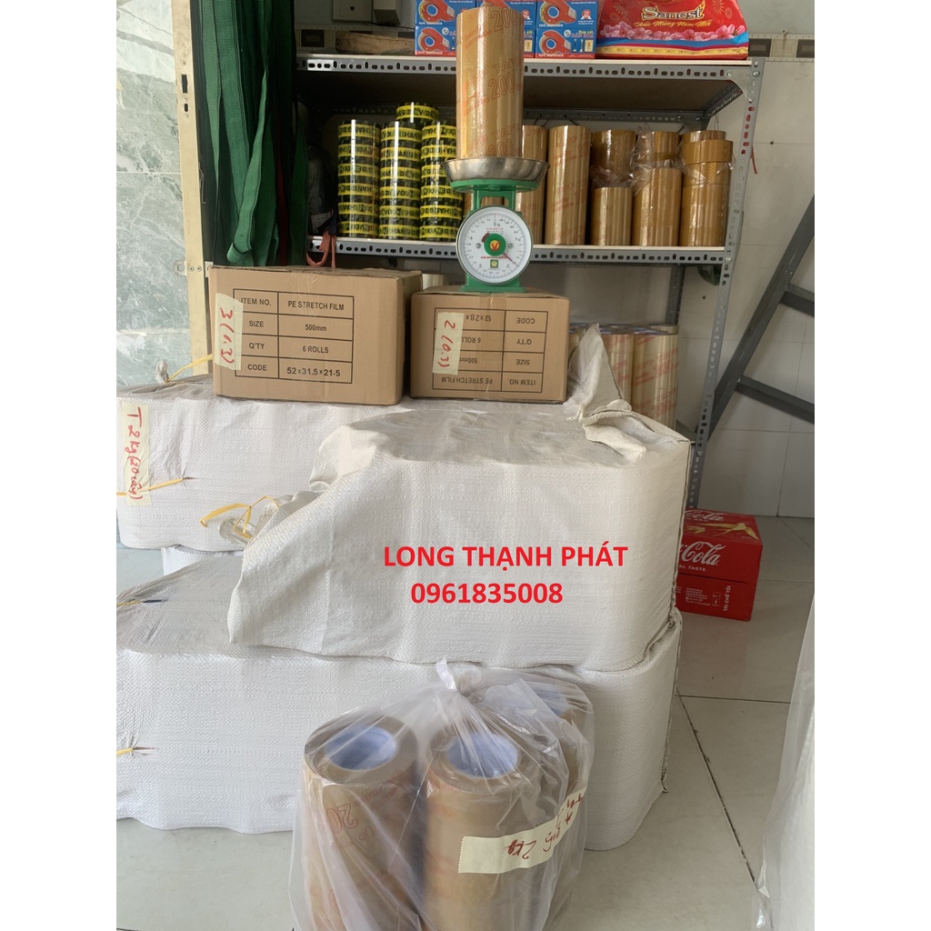 Băng keo nguyên cây trong/đục 200ya 1kg8 đủ