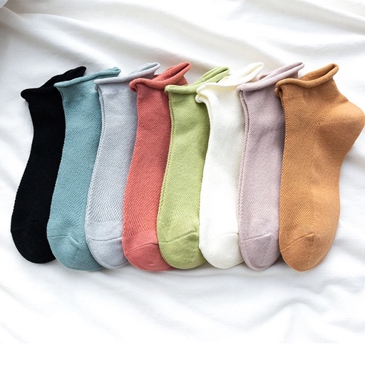 Tất ulzzang lửng màu pastel cổ thấp vải len mềm mịn dày dặn nữ tính | BigBuy360 - bigbuy360.vn