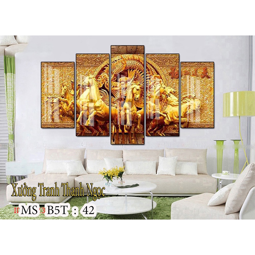Set 5 tranh tráng gương 💥MẪU HOT NĂM NAY💥 tranh treo phòng khách thiết kế được ưa chuộng nhất | BigBuy360 - bigbuy360.vn