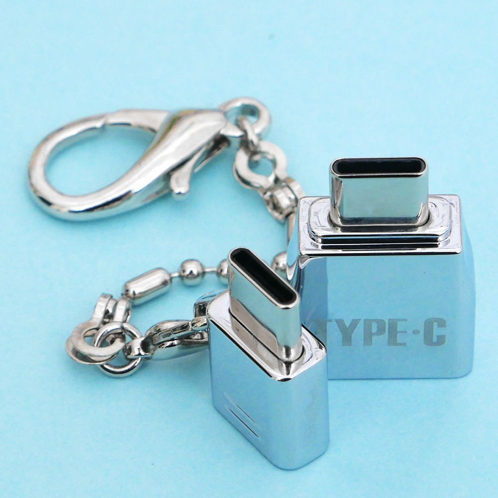 USB-C OTG Adapter 2x Metal Micro Type C Converter USB 2.0 Female to USB 3.1 Male