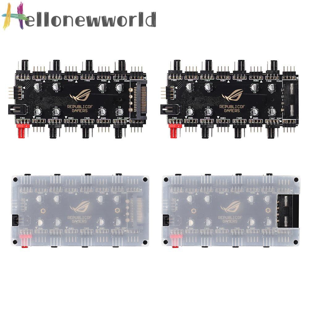 Bộ Chia 1 Thành 8 Cổng Rgb Pwm Hub 12v / 4 Pin Dành Cho Bo Mạch Chủ