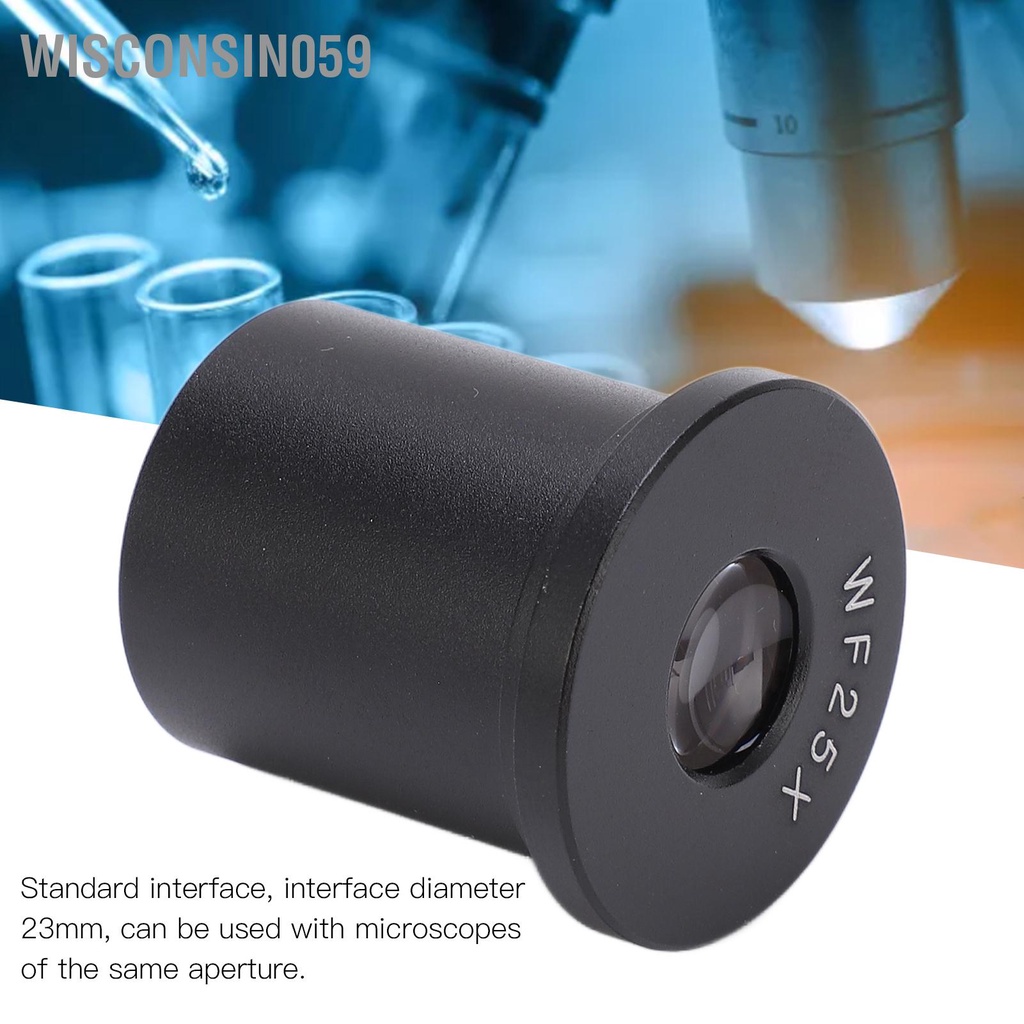 [Hàng Sẵn] Ống kính hiển vi WF25X góc rộng sinh học Kính thị trường【Wisconsin059】