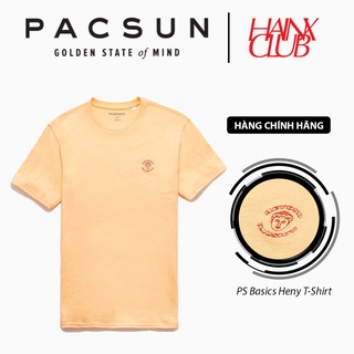 Áo Thun Trơn Pacsun Basics Tay Lỡ Cam Thêu Hình Beyond illusion