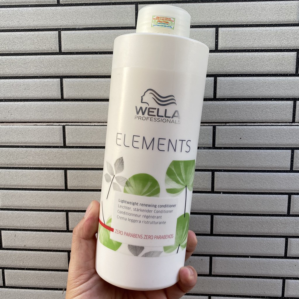 Dầu xả phục hồi và tái tạo tóc Wella Elements Renewing Conditioner 1000ml