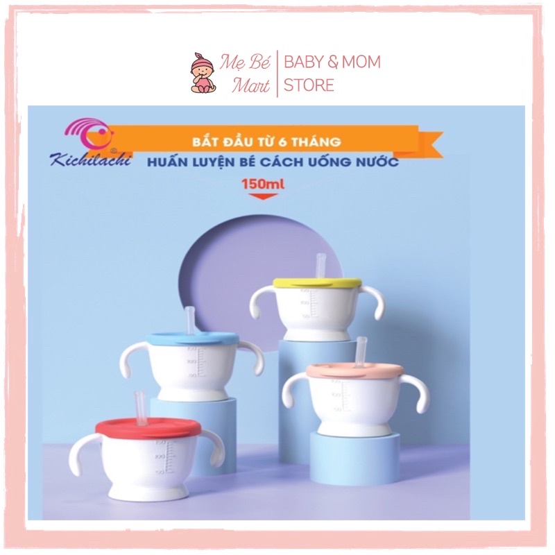 [RẺ VÔ ĐỊCH] CỐC TẬP HÚT 3 GIAI ĐOẠN KICHI CHO BÉ