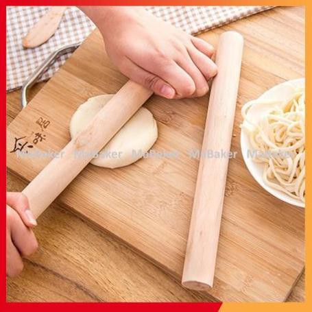 [Freeship] Lăn bột gỗ trơn cao cấp 28cm - MaBaker