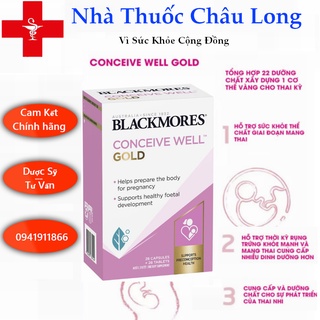 Blackmore bổ trứng, tăng khả năng thụ thai - Blackmores Conceive Well Gold