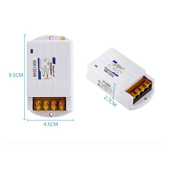 Công tắc điều khiển từ xa Honest HT-6220ZRD 1000m công suất lớn 30A sản phẩm được đấu nối sẵn