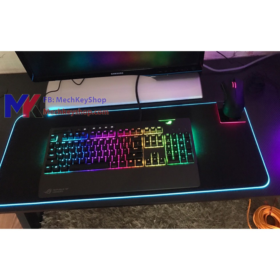 Tấm lót chuột RGB 800x300x4 mm, lót mềm dẻo