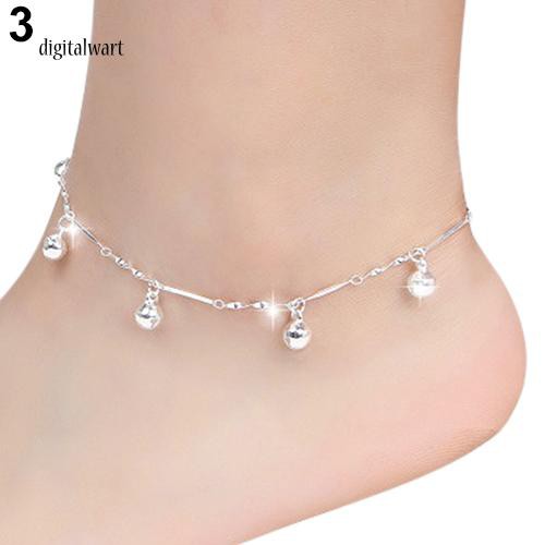 Lắc chân mạ bạc họa tiết ngôi sao/bướm/chuông thời trang cho nữ | BigBuy360 - bigbuy360.vn