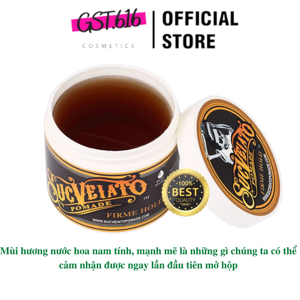 Sáp vuốt tóc nam tạo kiểu tóc Suavecito Firme Hold Pomade siêu cứng giữ nếp