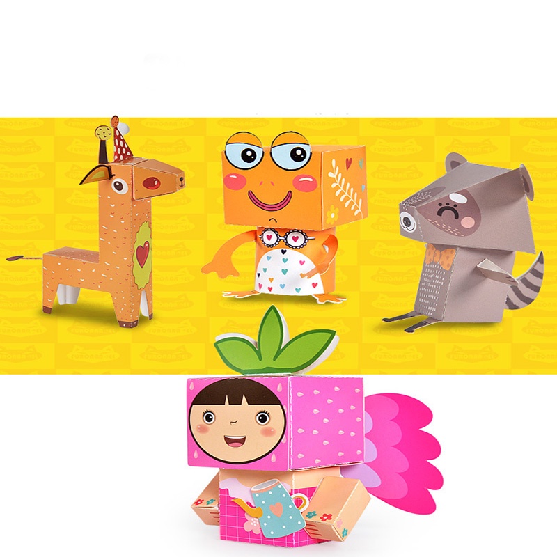 Đồ chơi gấp giấy 3D dành cho bé rèn luyện tư duy sự khéo léo